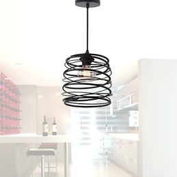 Rustik Lodge Retro Country Mini Style Maleri Metal Pendel Light Garage