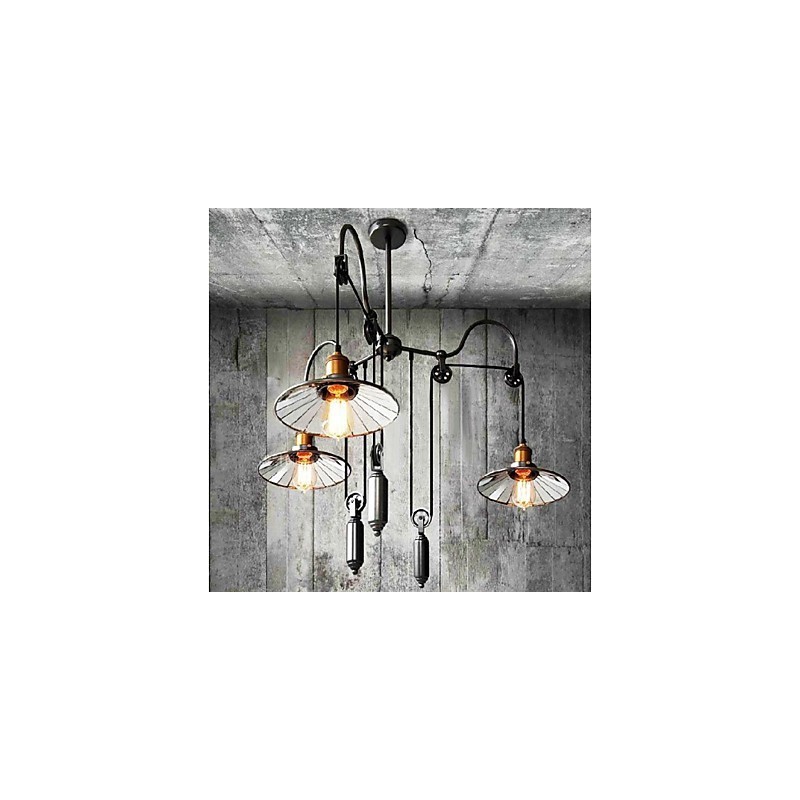 Vintage Country Mini Style Maleri Metal Lysekrone