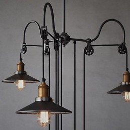 Vintage Country Mini Style Maleri Metal Lysekrone