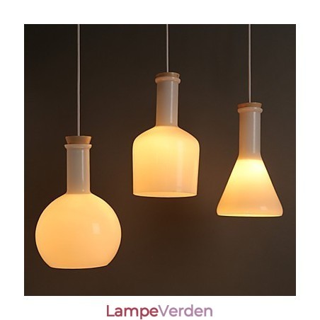 Moderne og kontrakteret Creative Magic White Glas Bottle Line Droplight Moderne og kontrakteret Creative Magic White Glas Bottle Line Droplight