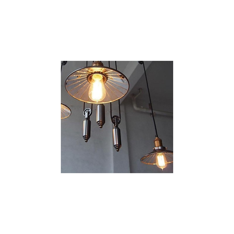 Vintage Country Mini Style Maleri Metal Lysekrone