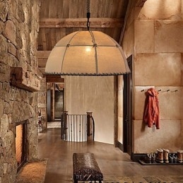 35CM Loft Industriel Vind Enkelt linned American Country Creative Arts Droplight Lampe