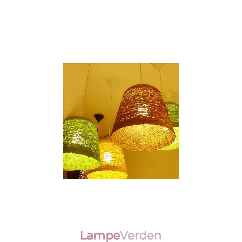 Moderne landdistrikter Cany Art Vævet Rattan Single Head Droplight Lampe