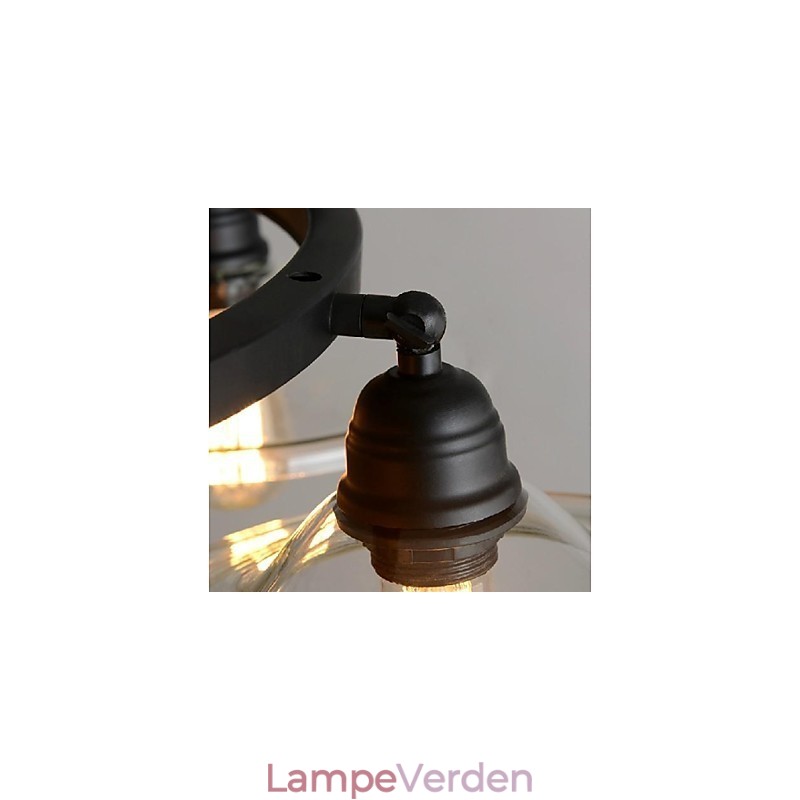 Traditionel klassisk vintage retro lanterne land mini stil maleri metal pendel lys spisestue