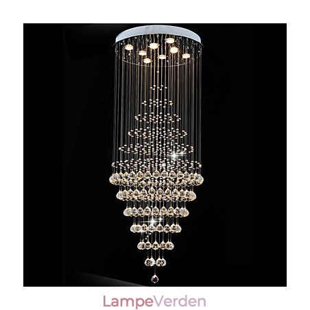 Moderne krystal lysekrone belysning Pendellampe Loftslampe armaturer med 8 pærer H180CM Moderne krystal lysekrone belysning Pendellampe Loftslampe armaturer med 8 pærer H180CM