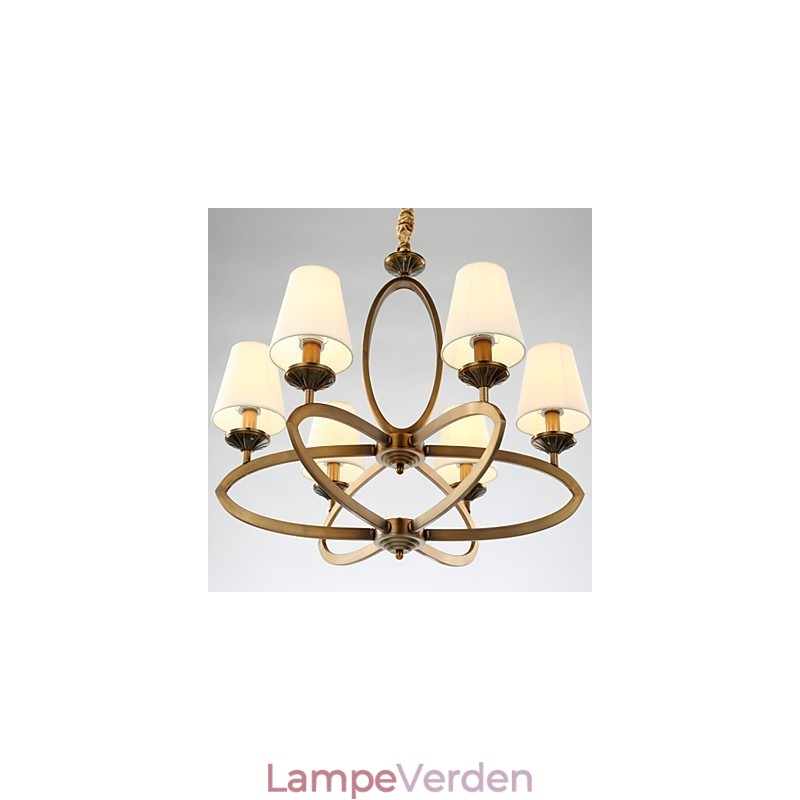 Rustik Lodge Vintage Mini Style galvaniseret metal lysekrone
