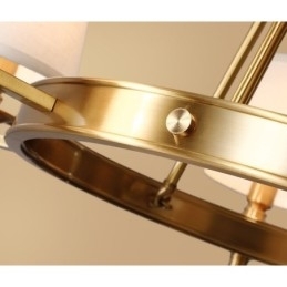 Ren messing rund lysekrone Pendel Light Traditional Classic