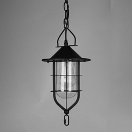 Vintage Land maleri Metal Pendel Light Garage