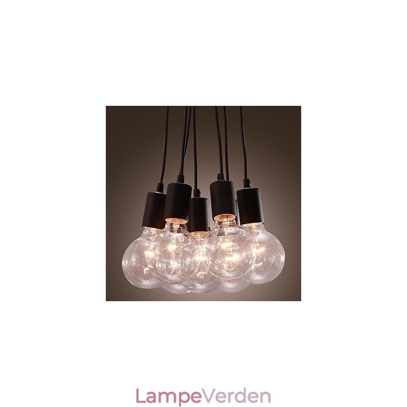 Modern Home 7 Head Edison Bulb Light Loft glaskugle vedhængslys
