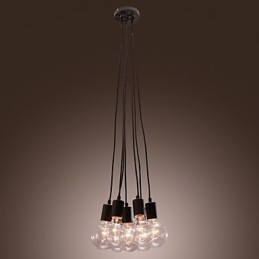 Modern Home 7 Head Edison Bulb Light Loft glaskugle vedhængslys