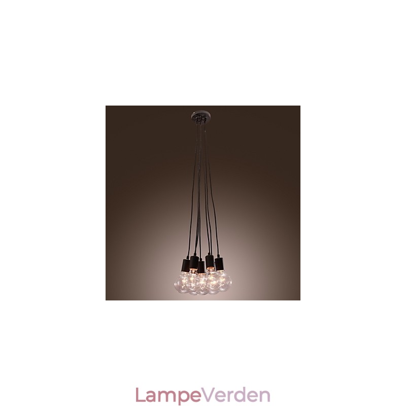 Modern Home 7 Head Edison Bulb Light Loft glaskugle vedhængslys