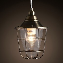 Retro mini stil galvaniseret metal pendel