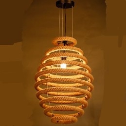 American Country Hamp Honeycomb Lysekrone