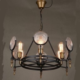 Retro vintage lysekrone 6A