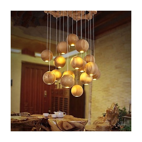 Pendellamper Mini Style Lantern Træ Bambus Pendellamper Mini Style Lantern Træ Bambus