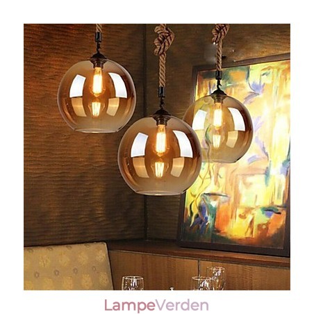 Loft American Rope Retro Lighting Lights Glas Pendel Light Loft American Rope Retro Lighting Lights Glas Pendel Light