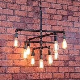 Vintage maleri Metal Flush Mount