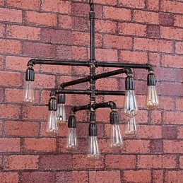 Vintage maleri Metal Flush Mount