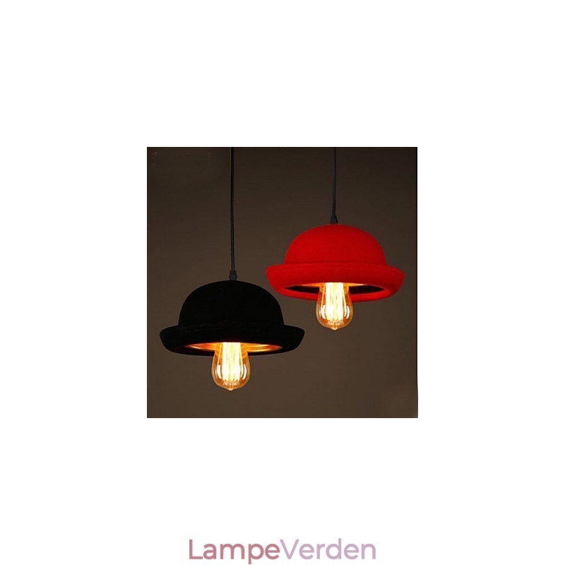 Hat Pendant Cafe Design Sort Lysekrone