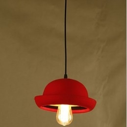 Hat Pendant Cafe Design Sort Lysekrone