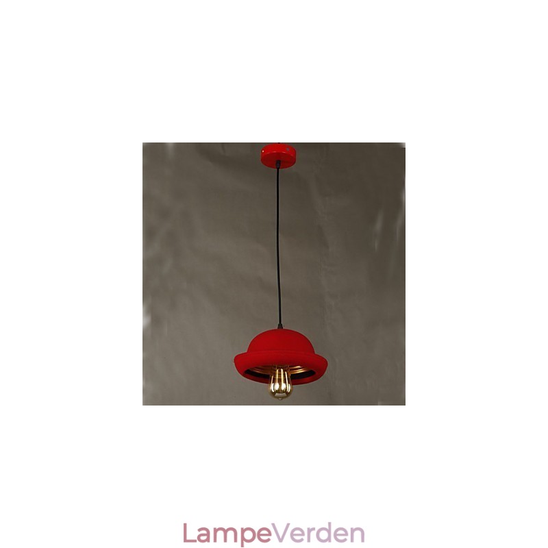 Hat Pendant Cafe Design Sort Lysekrone