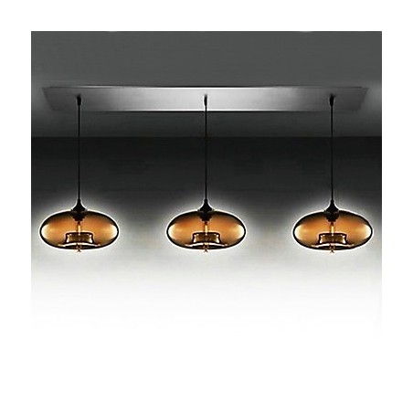 3 lys moderne glas pendel i brunt bobledesign 3 lys moderne glas pendel i brunt bobledesign