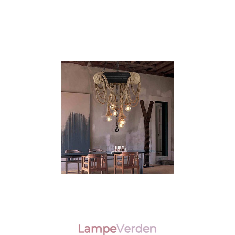 Pendellamper Mini Style Rustik Lodge Plast