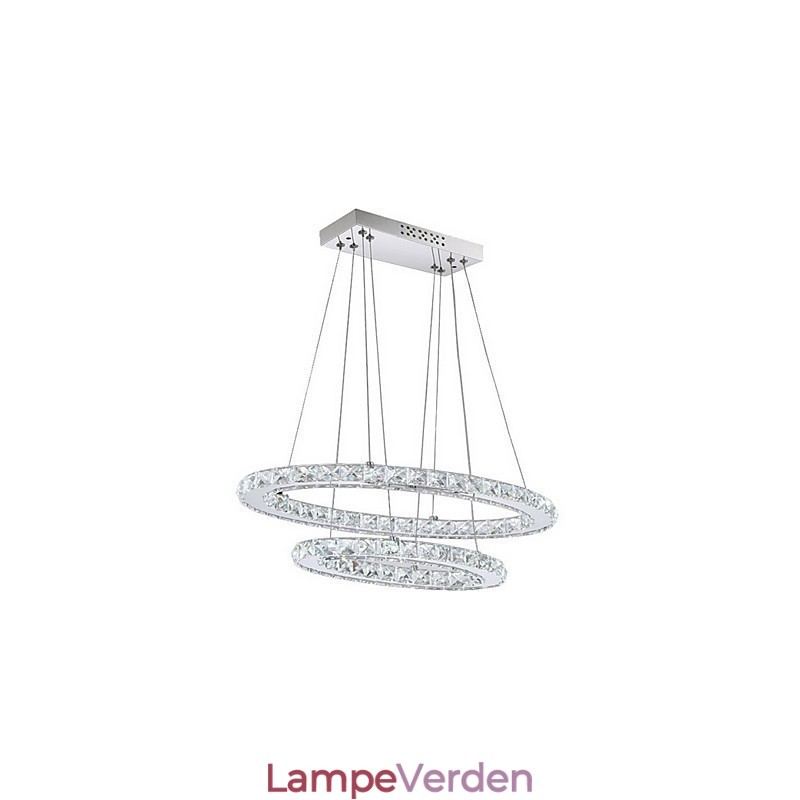 Moderne Krystal Pendel med Oval Dobbeltring til