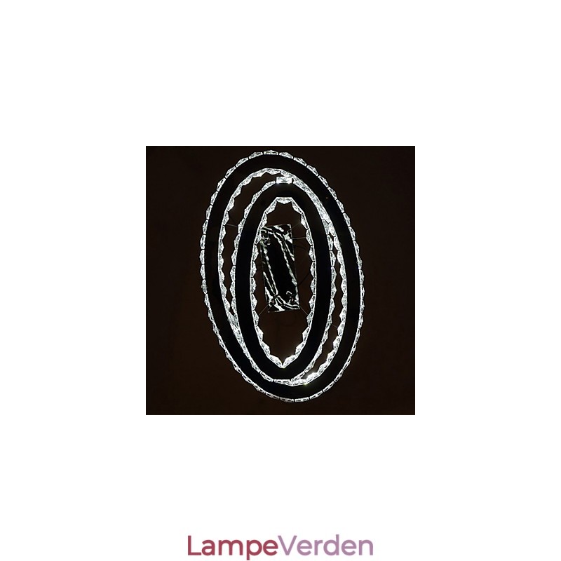Moderne Krystal Pendel med Oval Dobbeltring til