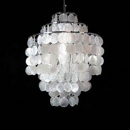 LAMPE Minimalistisk Shell Chandelier Den Chandelier