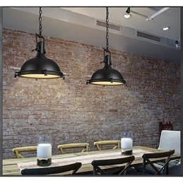 Industriel enkelt vedhæng Lampe Dekorer Loft Style Vintage Metal Drop Light