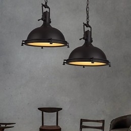 Industriel enkelt vedhæng Lampe Dekorer Loft Style Vintage Metal Drop Light