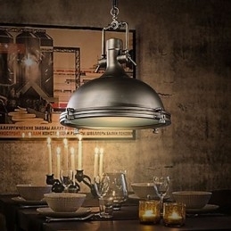 Industriel enkelt vedhæng Lampe Dekorer Loft Style Vintage Metal Drop Light