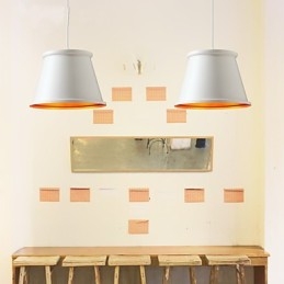 Klassisk rustik Lodge Vintage Mini Style Painting Metal Pendel Light