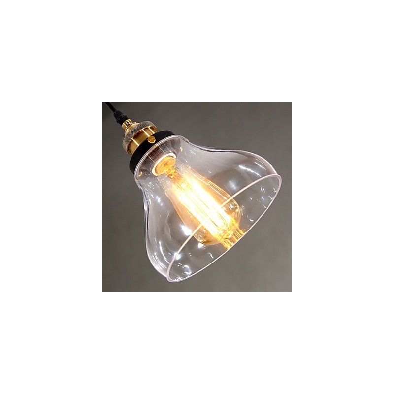 Traditionel klassisk vintage retro Country Globe pendellampe