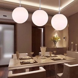 1 lys moderne glas pendel