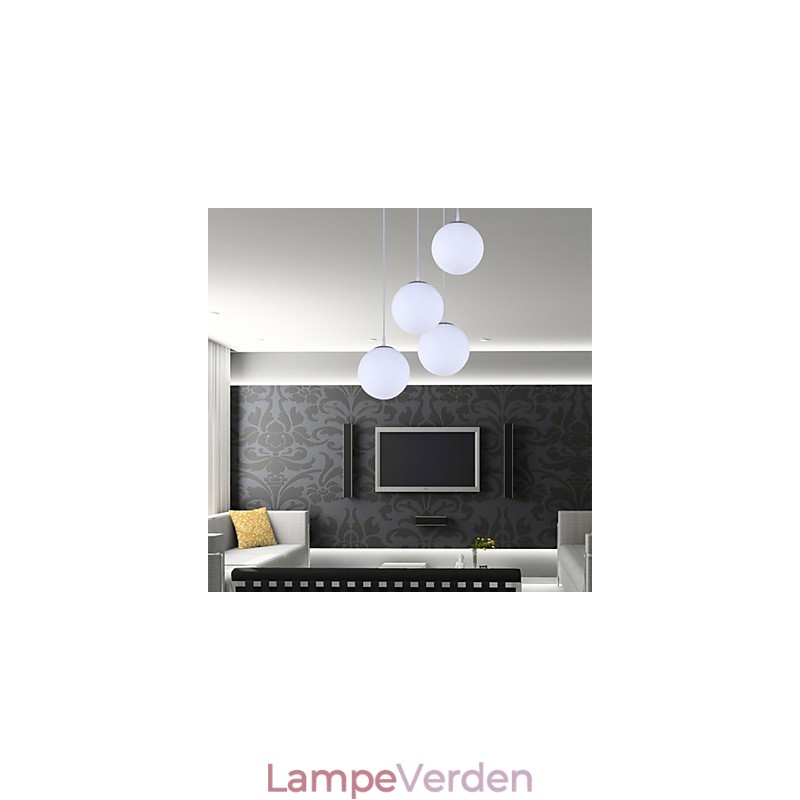 1 lys moderne glas pendel