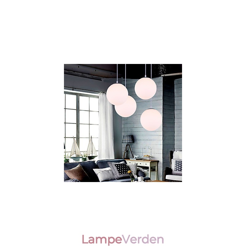 1 lys moderne glas pendel