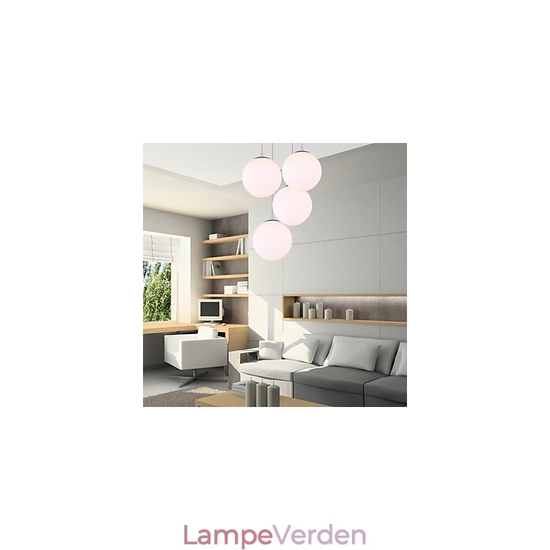 1 lys moderne glas pendel