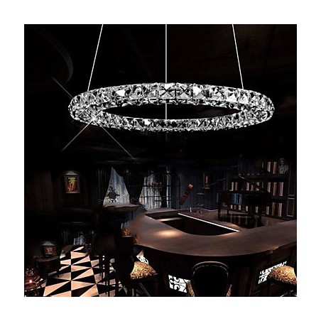 Krystal Pendel Belysning Modern Single D40CM Tre sider K9 Krystal Indendørs Loftslamper Lampearmaturer Krystal Pendel Belysning Modern Single D40CM Tre sider K9 Krystal Indendørs Loftslamper Lampearmaturer