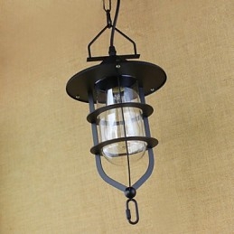 Amerikansk Retro Rustik Pastoral Belysning Light Industrial Pendel Lampe