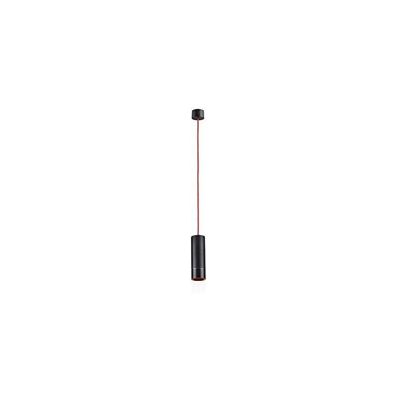 1 Lys Mini Pendel Sort Anodiseret med Aluminium