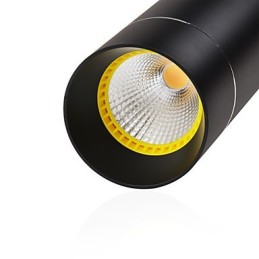 1 Lys Mini Pendel Sort Anodiseret med Aluminium
