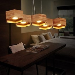 Pendellamper Country Wood Bambus