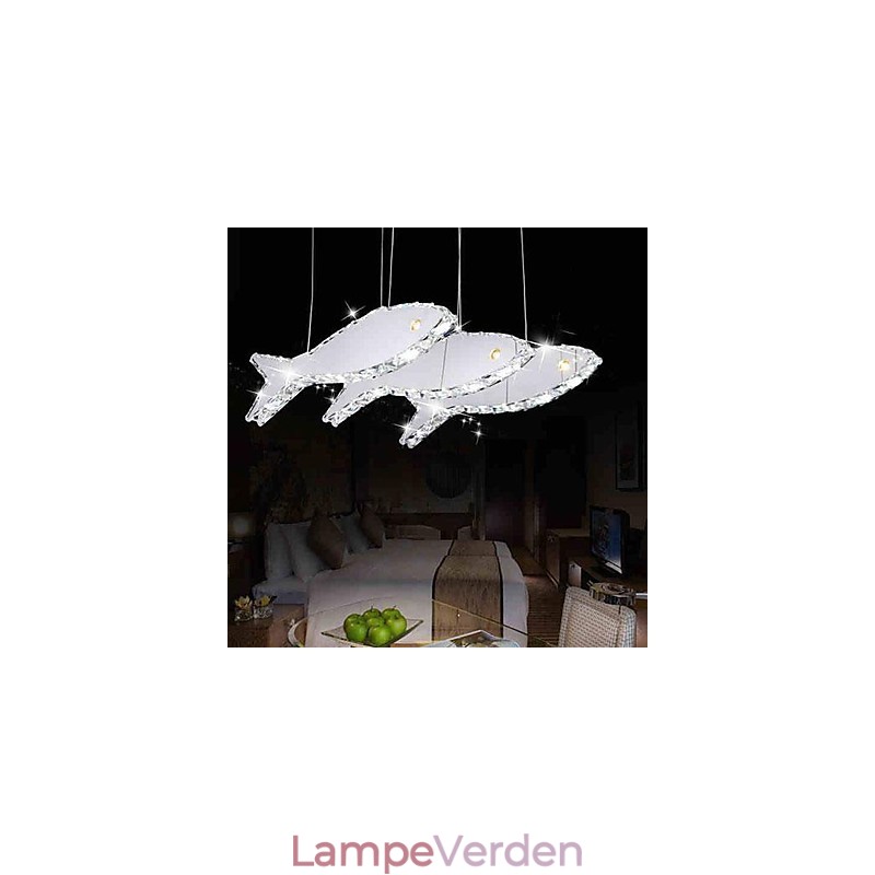 Moderne moderne Crystal Metal Pendel Light