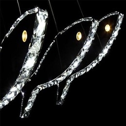 Moderne moderne Crystal Metal Pendel Light