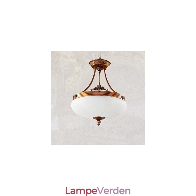 Europæisk marmor lampe kobber lysekrone lys