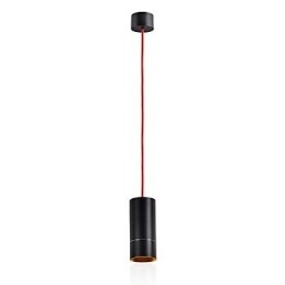 1 Lys Mini Pendel Sort Anodiseret med Aluminium