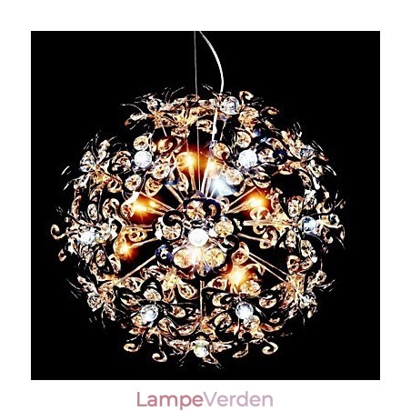 Moderne moderne krom krystal pendel