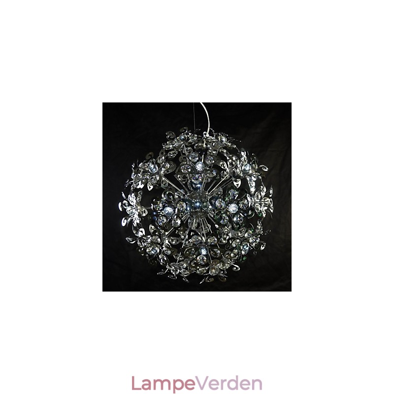 Moderne moderne krom krystal pendel